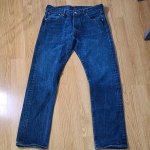 Levis 501 blue button Fly 5 pockets